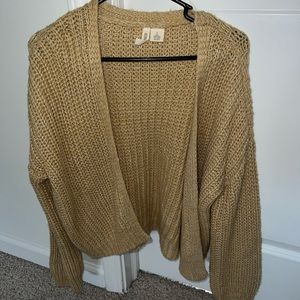 boutique yellow cardigan